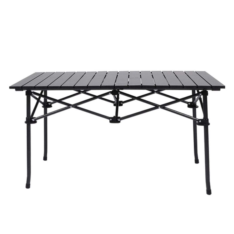 Levede Folding Camping Table Portable Aluminium Outdoor Picnic Garden Black Payday Deals