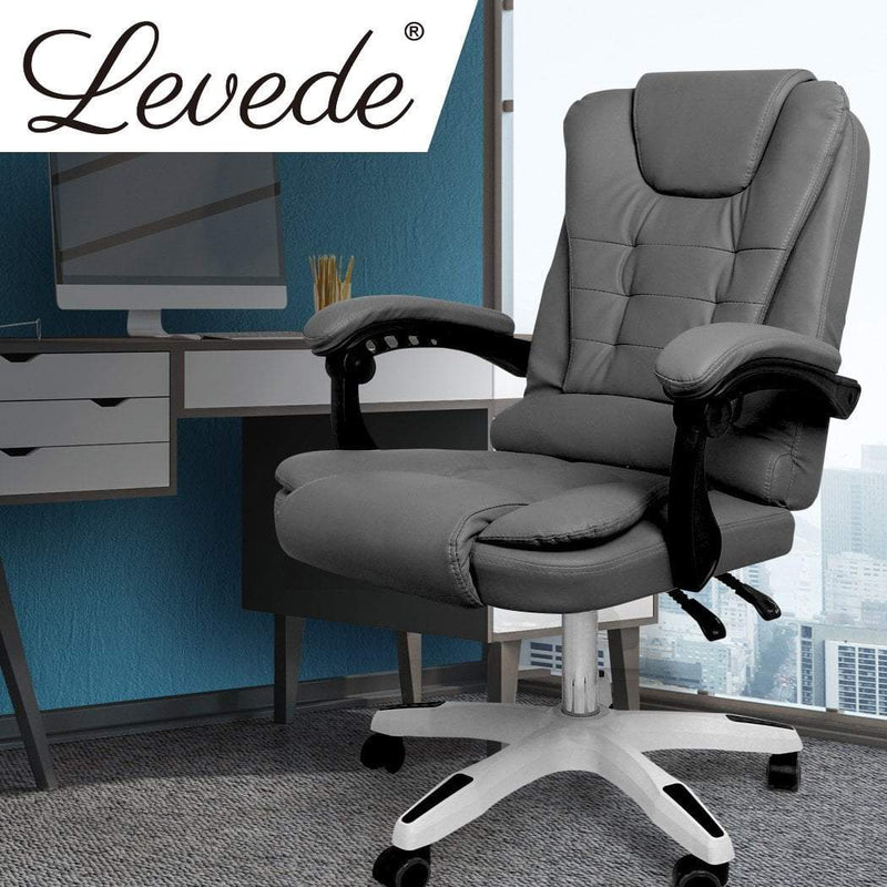 Levede Gaming Chair Office Computer Seat Racing PU Leather Executive Recliner Payday Deals