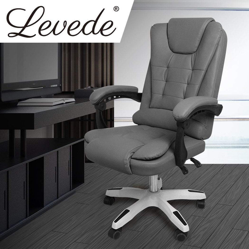 Levede Gaming Chair Office Computer Seat Racing PU Leather Executive Recliner Payday Deals