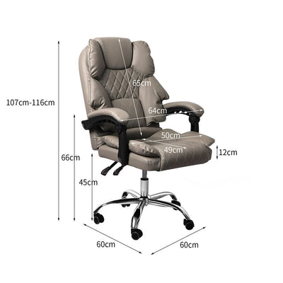 Levede Gaming Chair Office Computer Seat Racing PU Leather Executive Recliner Payday Deals