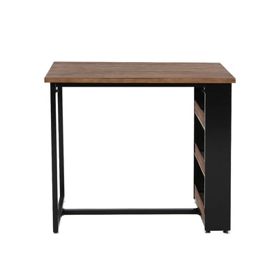 Levede High Bar Table Industrial Pub Table With 3-Tier Storage Shelf Solid Wood Payday Deals