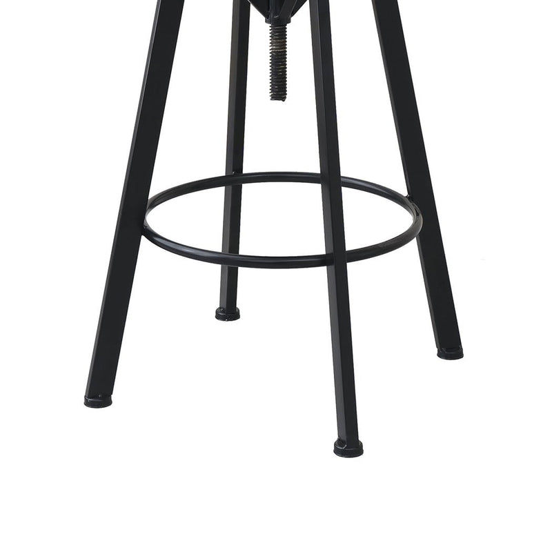 Levede Industrial Adjustable Swivel Bar Stools With Back Wood Counter Chairs x1 Payday Deals