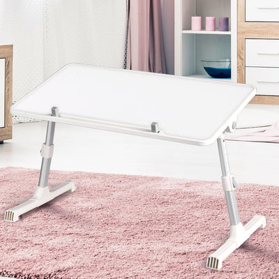 Levede Laptop Desk Computer Stand Table Foldable Tray Adjustable Bed Sofa White Payday Deals