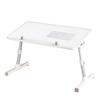 Levede Laptop Desk Computer Stand Table Foldable Tray Fan Adjustable Sofa White Payday Deals