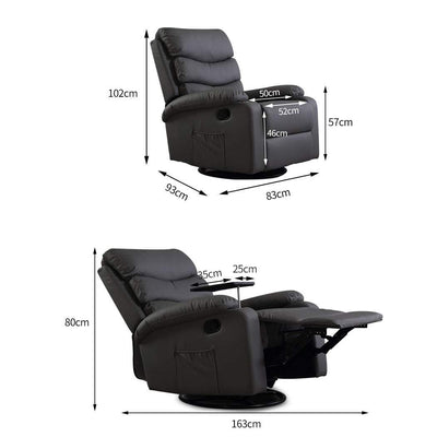 Levede Massage Chair Recliner Chairs Heated Lounge Sofa Armchair 360 Swivel Payday Deals
