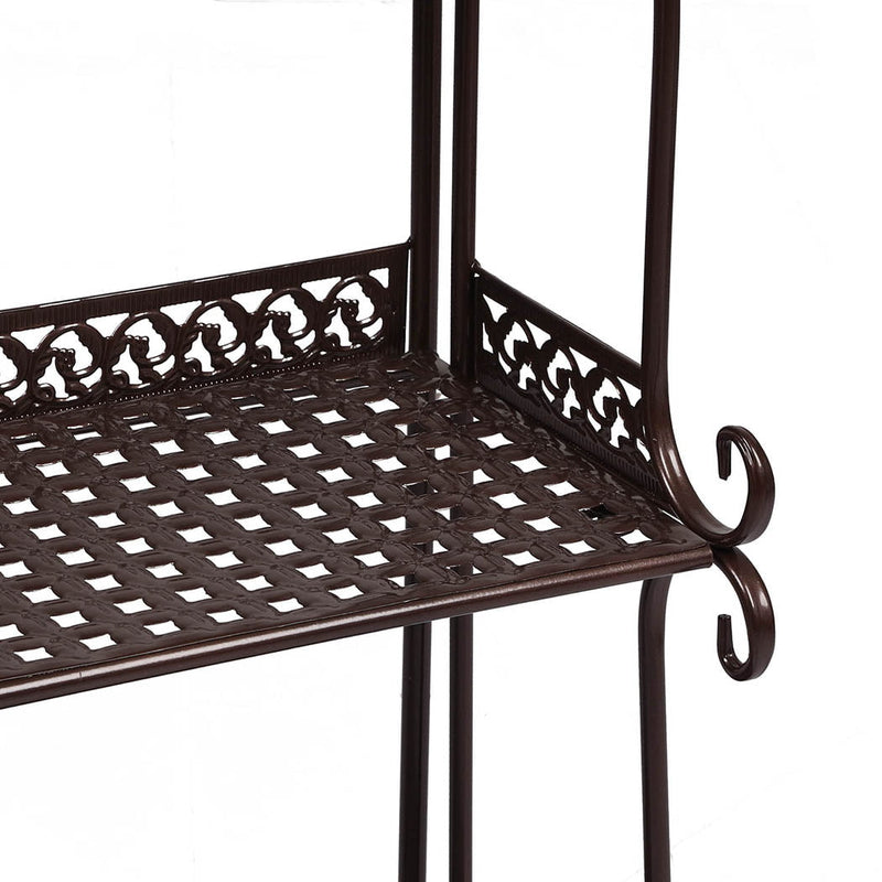 Levede Plant Stand 3 Tiers Outdoor Indoor Metal Flower Pots Rack Garden Shelf Payday Deals