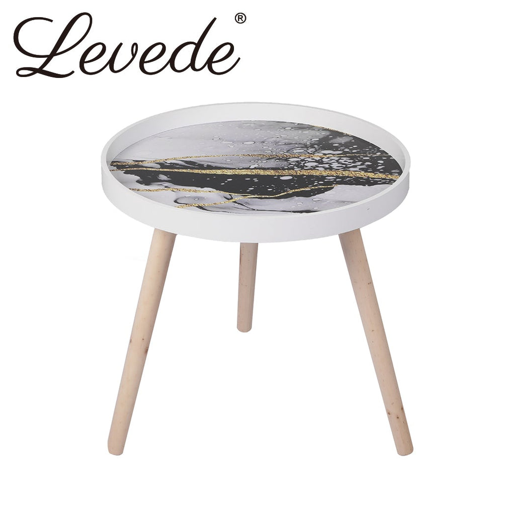 Levede Side End Table Sofa Coffee Table Storage Bedside Table Plant Stand Wooden idrop Australia