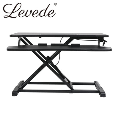 Levede Standing Office Desk Riser Height Adjustable Sit Stand Shelf Computer Payday Deals