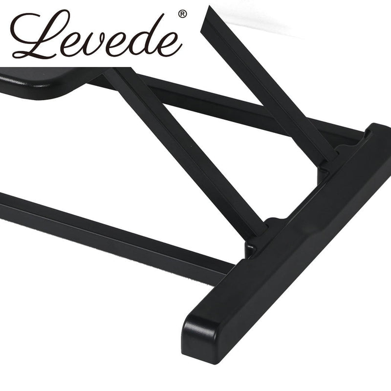 Levede Standing Office Desk Riser Height Adjustable Sit Stand Shelf Computer Payday Deals