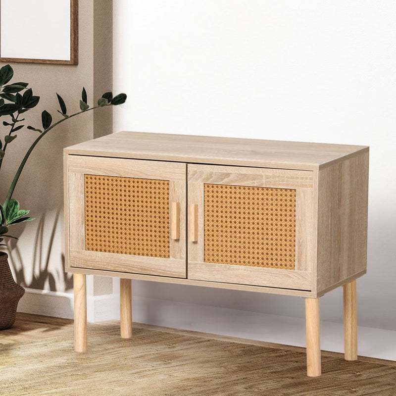 Levede Storage Cabinet Rattan Dresser Chest of Drawers Tallboy Wooden Cabinet Payday Deals