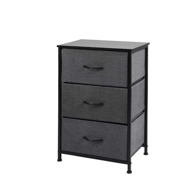Levede Storage Cabinet Tower Chest of Drawers Dresser Tallboy 3 Drawer Dark Grey Payday Deals