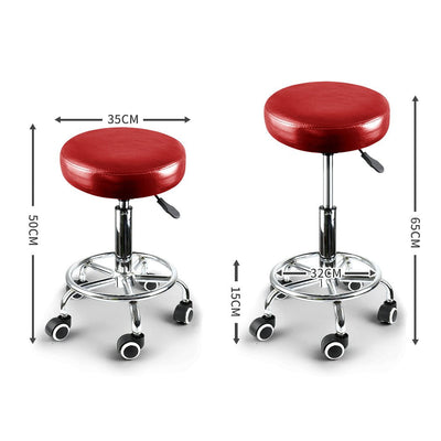 Levede Swivel Salon Bar Stools Hairdressing Stool Barber Chairs Equipment Beauty Payday Deals