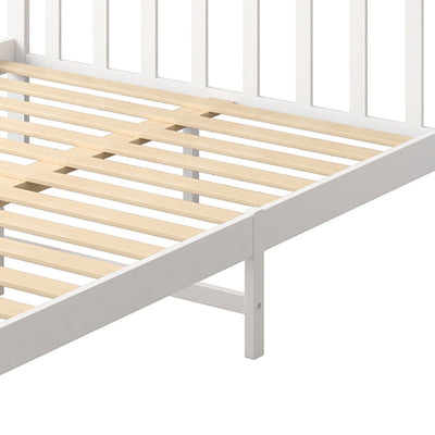 Levede Wooden Bed Frame King Single Full Size Mattress Base Timber White Payday Deals