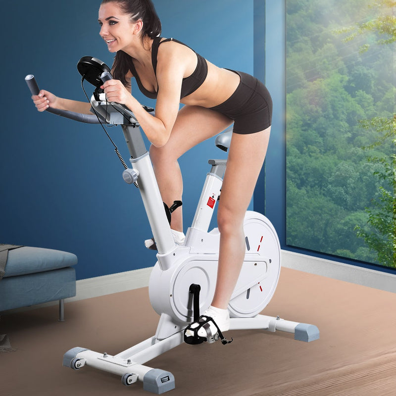 Spin Bike Magnetic Fitness Exercise Bike Flywheel Commercial Home Gym Workout - Payday Deals