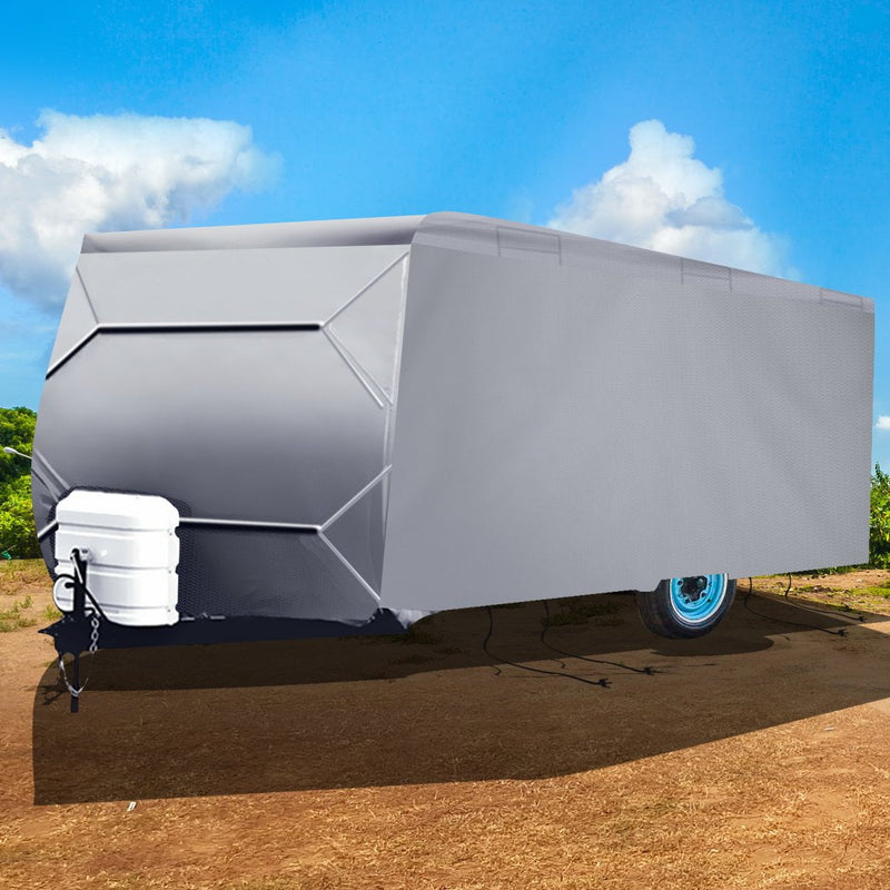 Caravan Covers Campervan 4 Layer Heavy Duty UV Waterproof Carry bag Covers XL Grey - Payday Deals