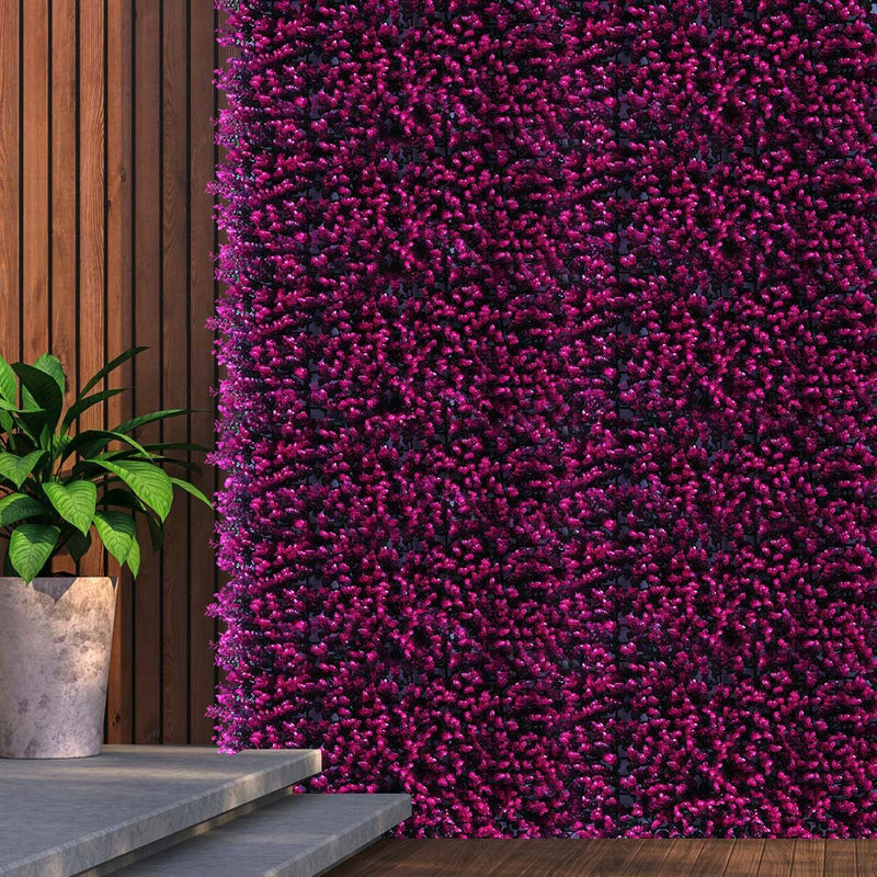 10x Artificial Boxwood Hedge Fence Fake Vertical Garden Green Wall Mat Outdoor - Payday Deals