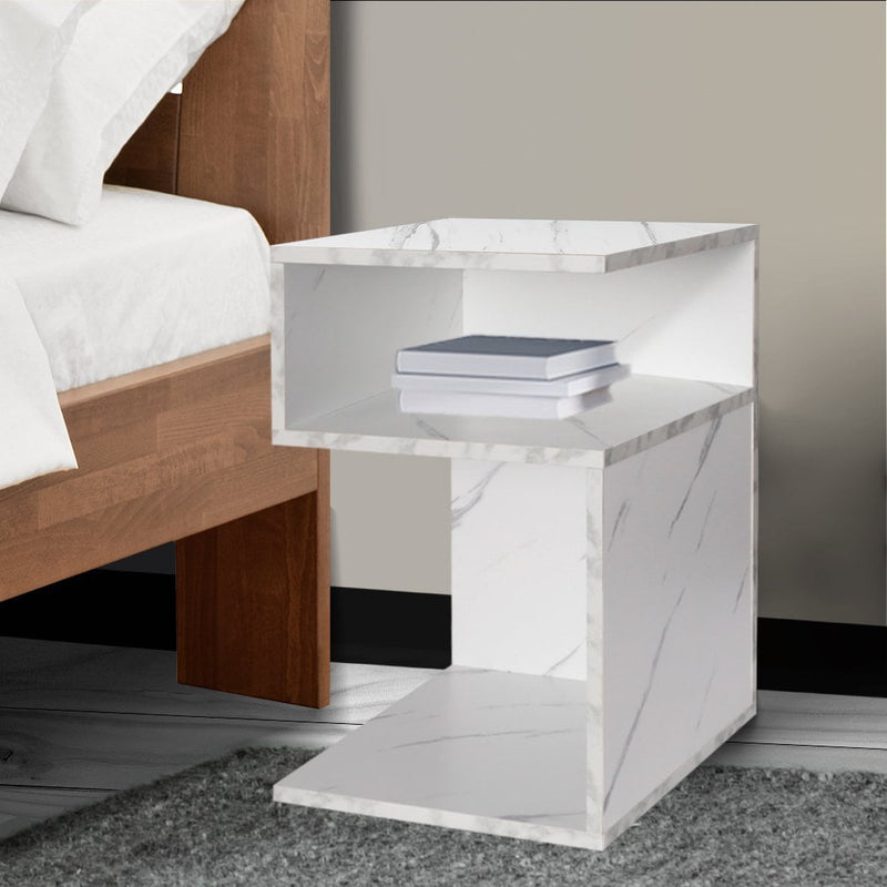 Levede Bedside Tables Drawers Side Table Wood Nightstand Storage Cabinet Bedroom - Payday Deals