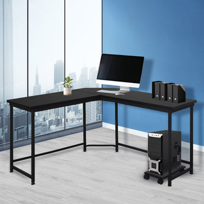 Levede Corner Computer Desk L-Shaped Student Home Office Study Table Workstation