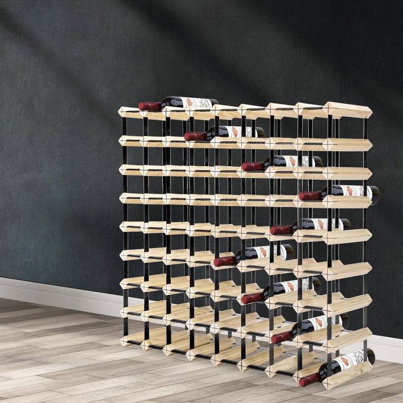 Levede 72 Bottle Timber Red Wine Rack Wooden Storage Cellar Display Holder - Payday Deals