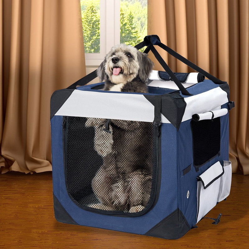 Pet Carrier Bag Dog Puppy Spacious Outdoor Travel Hand Portable Crate L - Payday Deals
