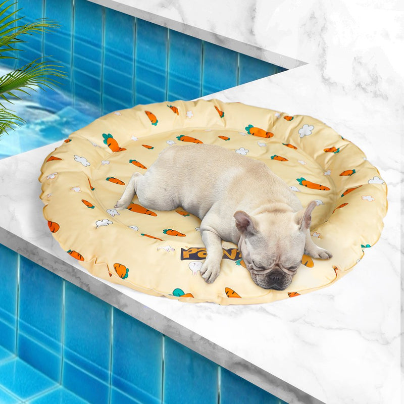 PaWz Pet Cool Gel Mat Cat Bed Dog Bolster Waterproof Self-cooling Pads Summer M - Payday Deals
