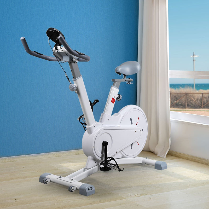 Spin Bike Magnetic Fitness Exercise Bike Flywheel Commercial Home Gym Workout - Payday Deals