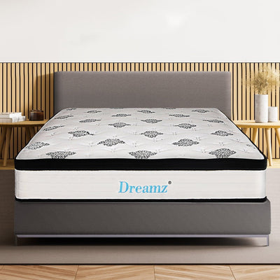Dreamz Bedding Mattress Spring Double Size Premium Bed Top Foam Medium Soft 30CM