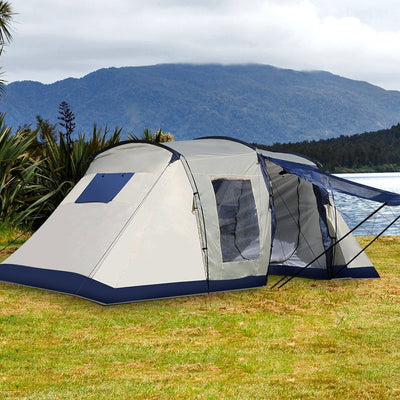 Family Camping Tent Tents Portable Outdoor Hiking Beach 6-8 Person Shade Shelter - Payday Deals