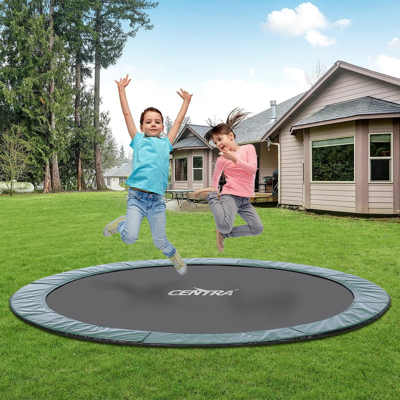 Centra Round In-Ground Trampoline Outdoor Kids Jumping Area Safety Mat 12FT