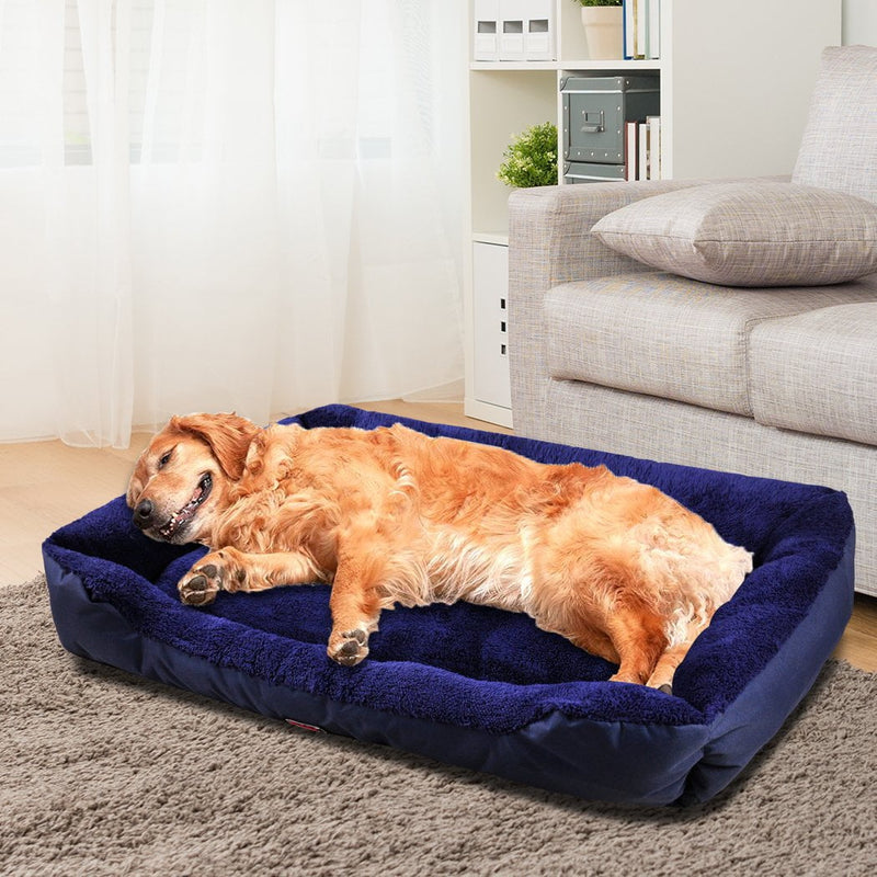 PaWz Pet Bed Mattress Dog Cat Pad Mat Cushion Soft Winter Warm 2X Large Blue - Payday Deals