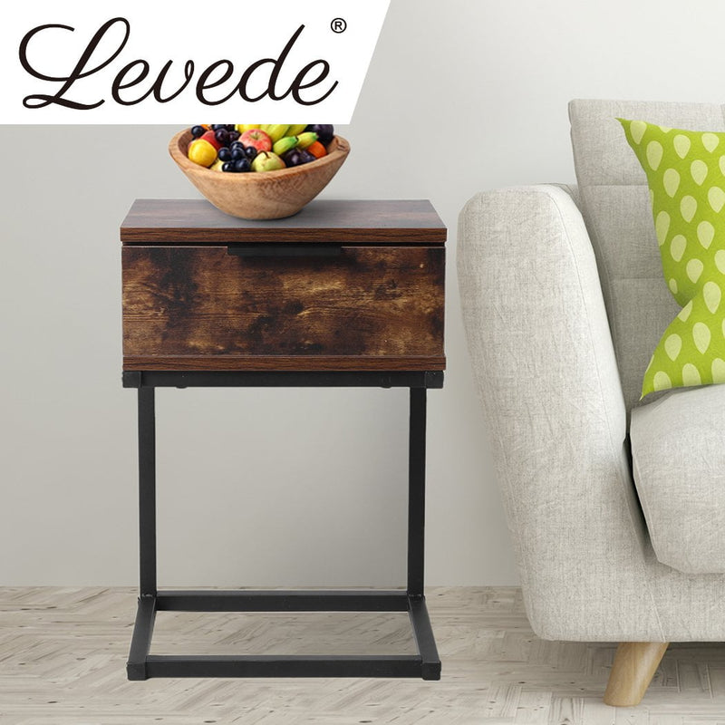 Levede Bedside Tables Drawers Side Table Wood Nightstand Storage Cabinet Unit - Payday Deals