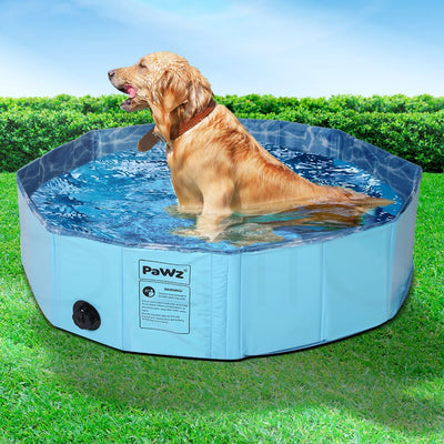 Portable Pet Swimming Pool Kids Dog Cat Washing Bathtub Outdoor Bathing L - Payday Deals