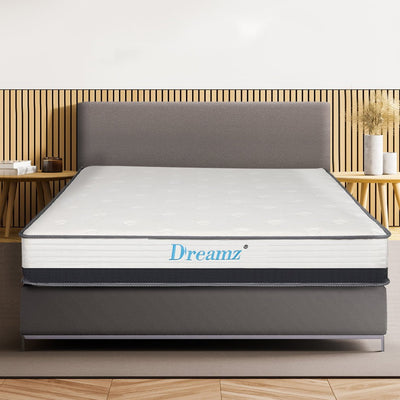 Dreamz Bedding Mattress Spring Double Size Premium Bed Top Foam Medium Soft 21CM