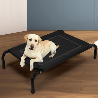 Pet Bed Dog Beds Bedding Sleeping Non-toxic Heavy Trampoline Black XL - Payday Deals