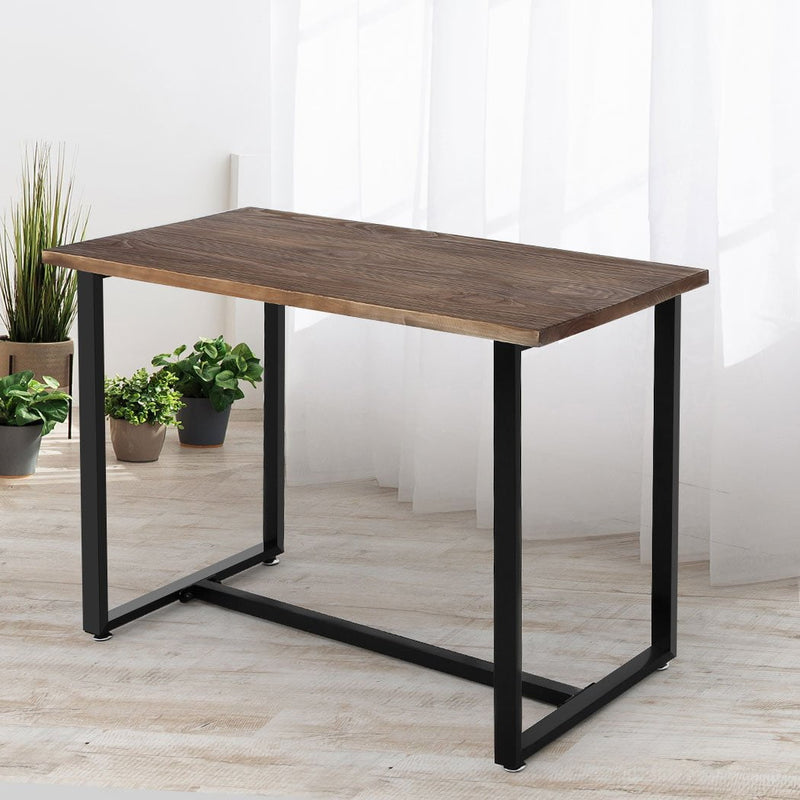 Levede Dining Table Industrial Wooden Metal Kitchen Tables Cafe Restaurant 110cm - Payday Deals