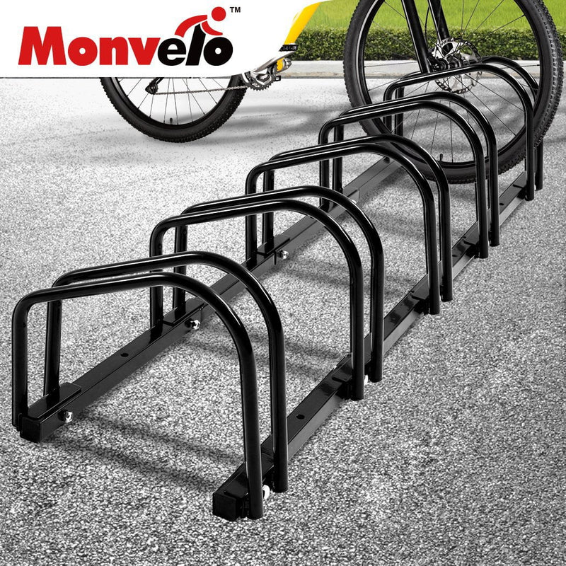 5-Bikes Stand Bicycle Bike Rack Floor Parking Instant Storage Cycling Portable - Payday Deals