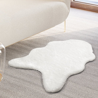 Marlow Floor Shaggy Rugs Area Rug Faux Rabbit Fur Chair Couch Sofa 60X90CM