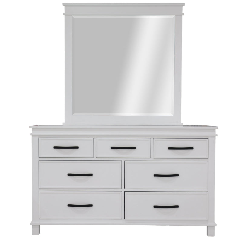 Lily 5pc Queen Bed Suite Bedside Dresser Bedroom Furniture Package - White Payday Deals