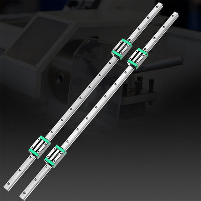 Linear Guide Rail 2PCS 1200mm + 4PCS HGH20CA Slider Block Bearing Steel CNC Payday Deals