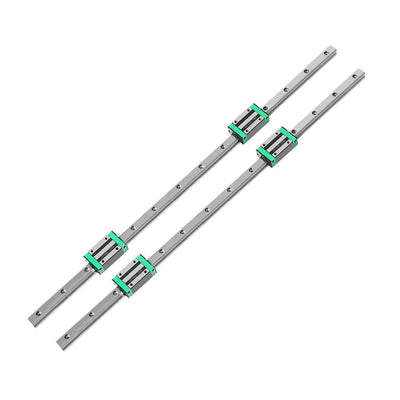 Linear Guide Rail 2PCS 800mm + 4PCS HGH20CA Slider Block Bearing Steel CNC Payday Deals