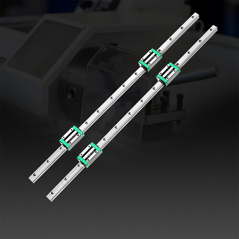 Linear Guide Rail 2PCS 800mm + 4PCS HGH20CA Slider Block Bearing Steel CNC Payday Deals