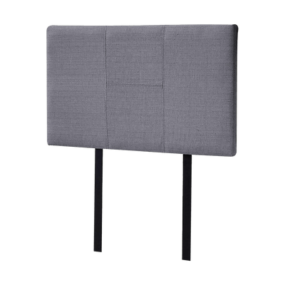 Linen Fabric Single Bed Headboard Bedhead - Grey