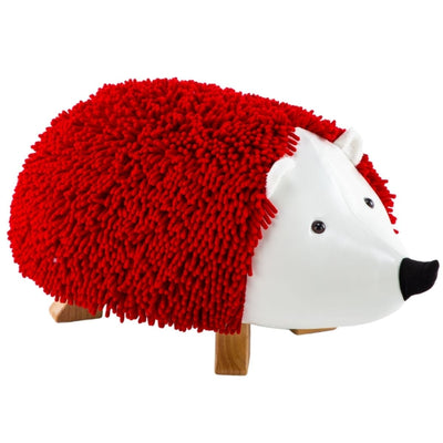 Lira Red Hedgehog Ottoman With Solid Wood Footrest Payday Deals