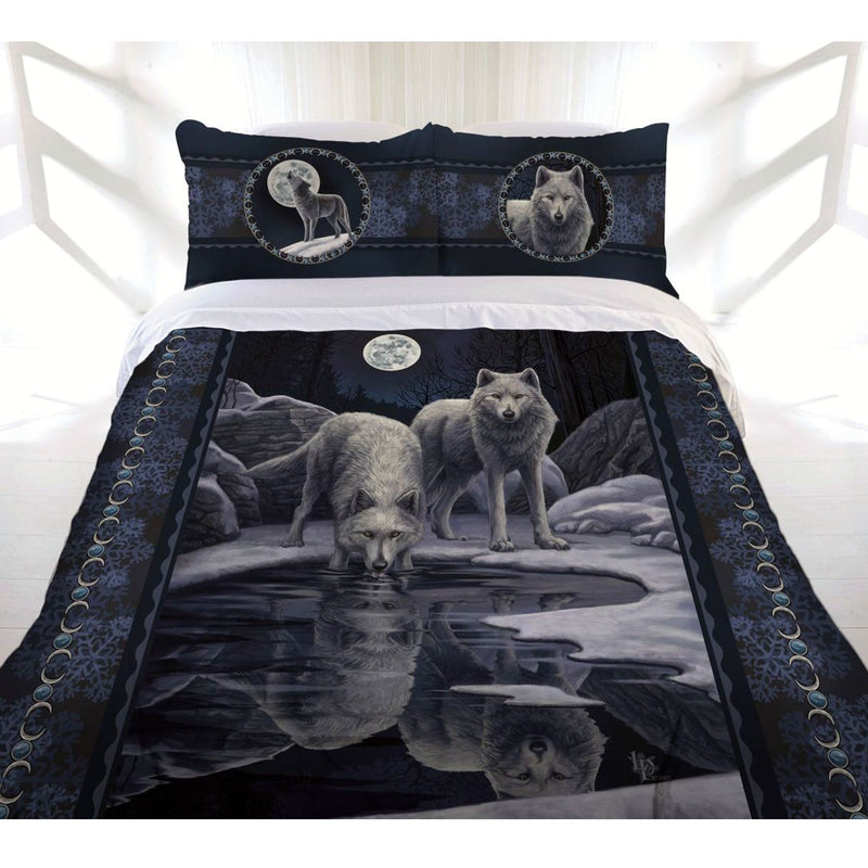 Lisa Parker Collection Warrior Of Winter Wolves Quilt Cover Set King Payday Deals