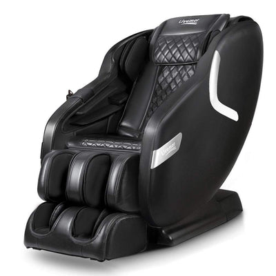 Livemor 3D Electric Massage Chair SL Track Full Body Air Bags Shiatsu Massaging Black