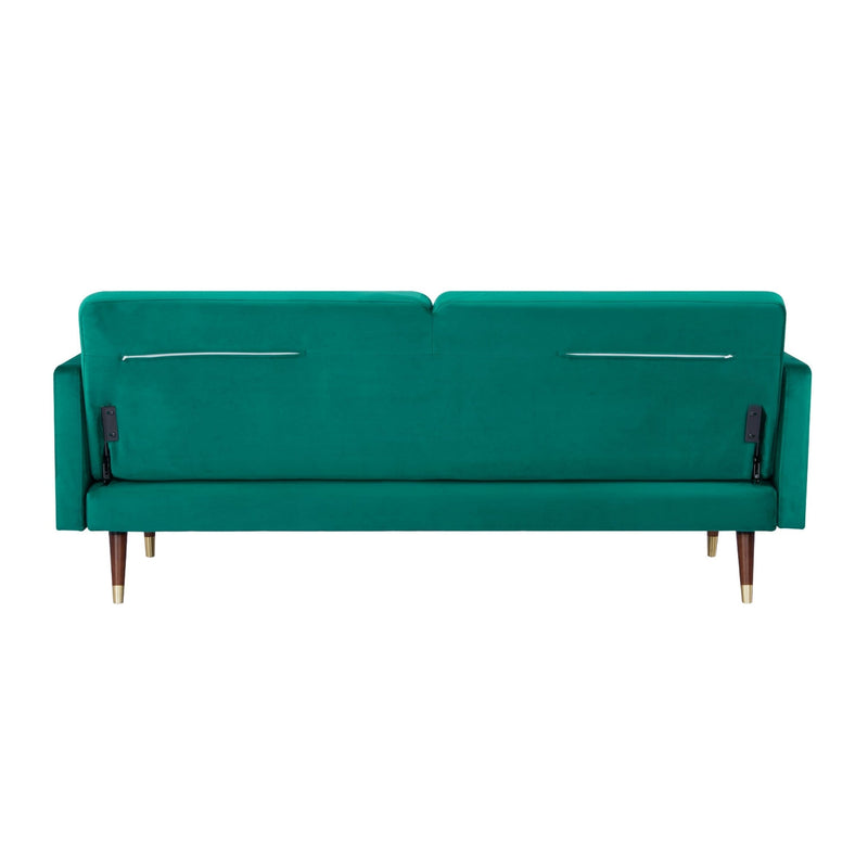 Livia 3 Seater Sofa Bed Fabric Uplholstered Lounge Couch - Green Payday Deals