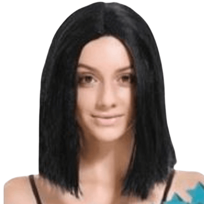 Lob Wig Hair Cosplay Wigs Party Costume - Black Payday Deals