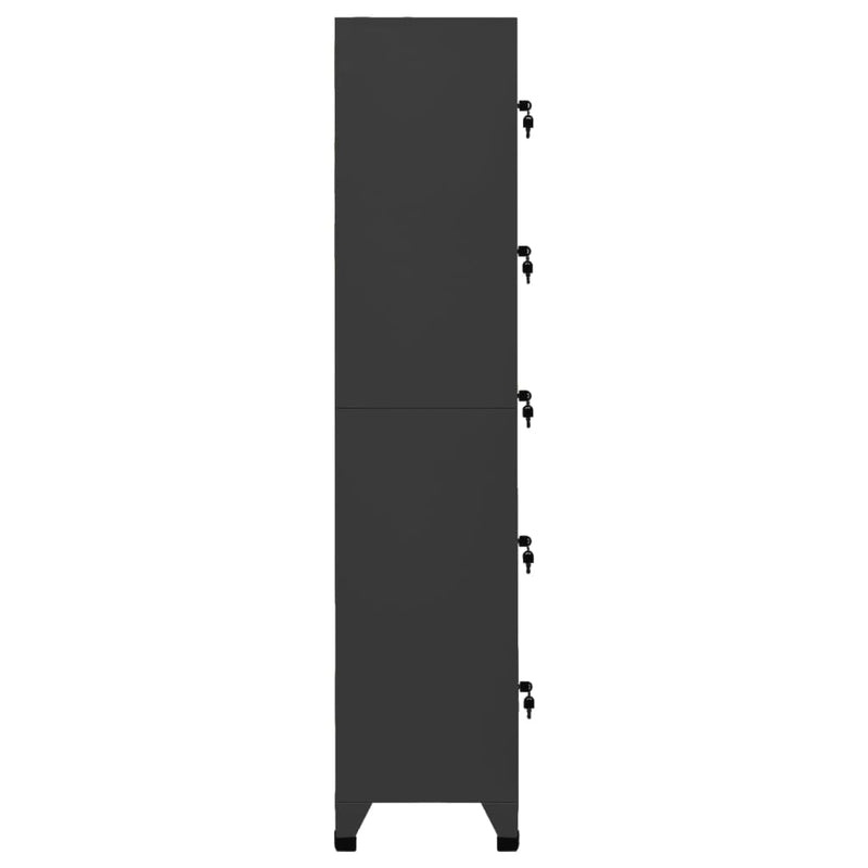 Locker Cabinet Anthracite 38x40x180 cm Steel Payday Deals