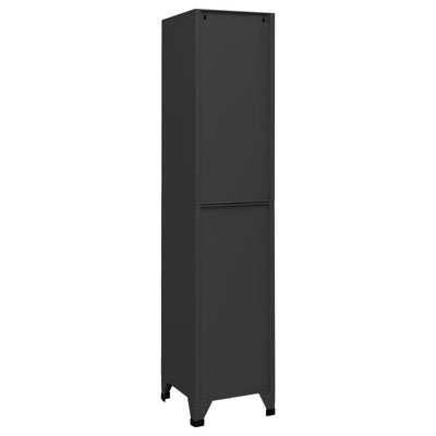 Locker Cabinet Anthracite 38x40x180 cm Steel Payday Deals