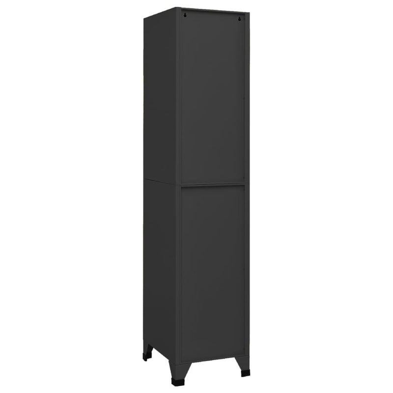 Locker Cabinet Anthracite 38x45x180 cm Steel Payday Deals